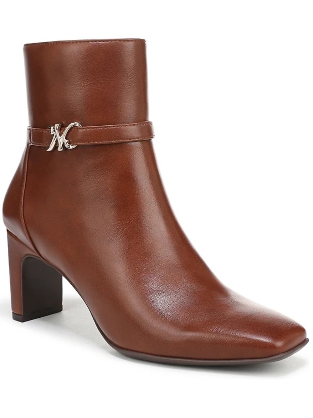 Naturalizer Women’s Nanette Ankle Boots Saddle Tan Sz: US 9.5 Wide.New With Box